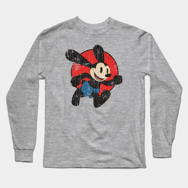 Oswald The Lucky Rabbit Keep Walking 1927 Long Sleeve T-Shirt by Sultanjatimulyo exe